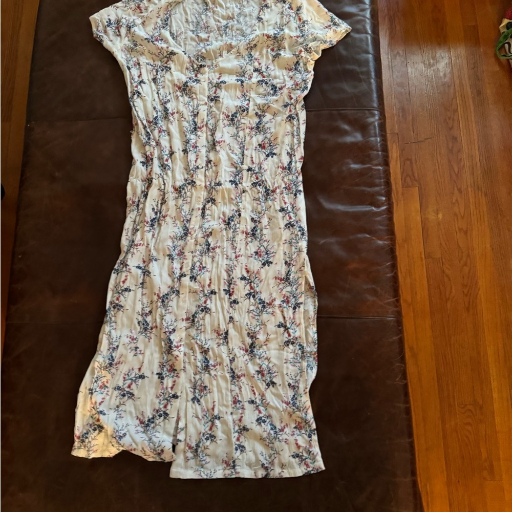 O’Neill NAKED Floral Cream Maxi Dress